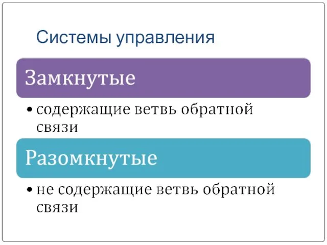 Системы управления