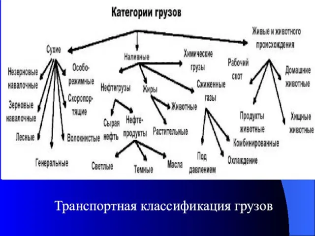 Транспортная классификация грузов