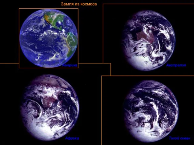Земля из космоса Америка Австралия Африка Тихий океан