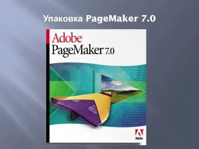 Упаковка PageMaker 7.0