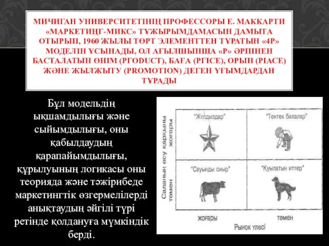 Бұл модельдің ықшамдылығы және сыйымдылығы, оны қабылдаудың қарапайымдылығы, құрылуының логикасы