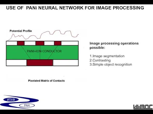 USE OF PANi NEURAL NETWORK FOR IMAGE PROCESSING Image processing