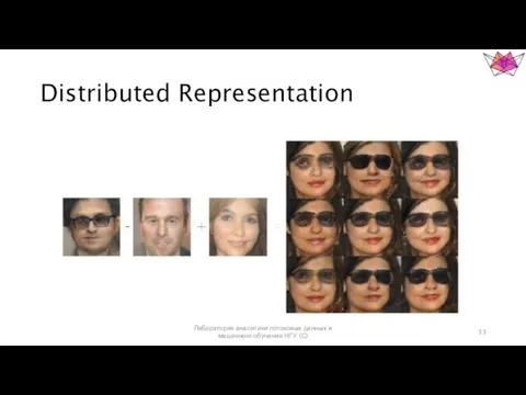 Distributed Representation Лаборатория аналитики потоковых данных и машинного обучения НГУ (С)
