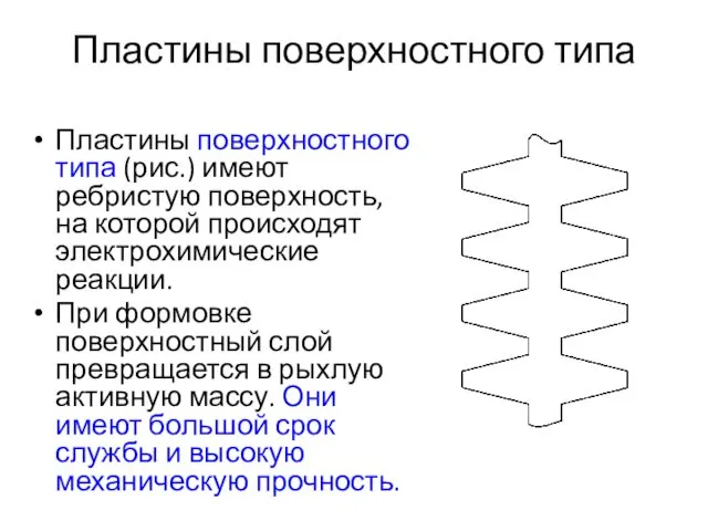 Пластины поверхностного типа Пластины поверхностного типа (рис.) имеют ребристую поверхность,