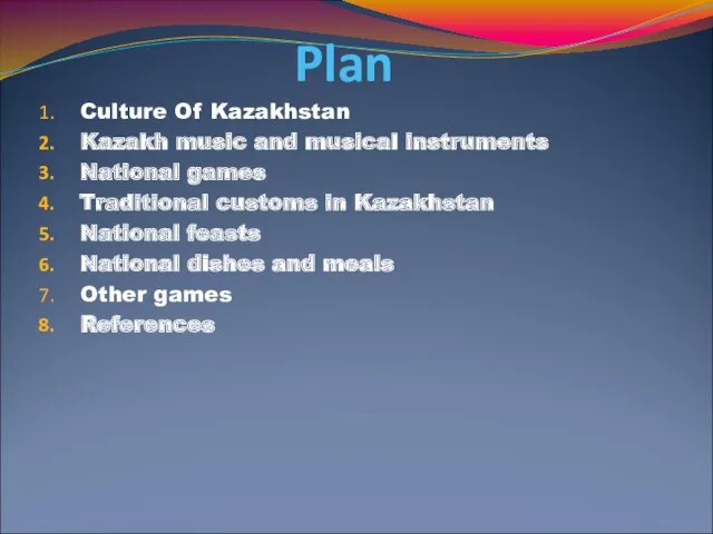 Plan Culture Of Kazakhstan Kazakh music and musical instruments National