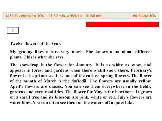 Twelve flowers of the Year. My granny likes nature very