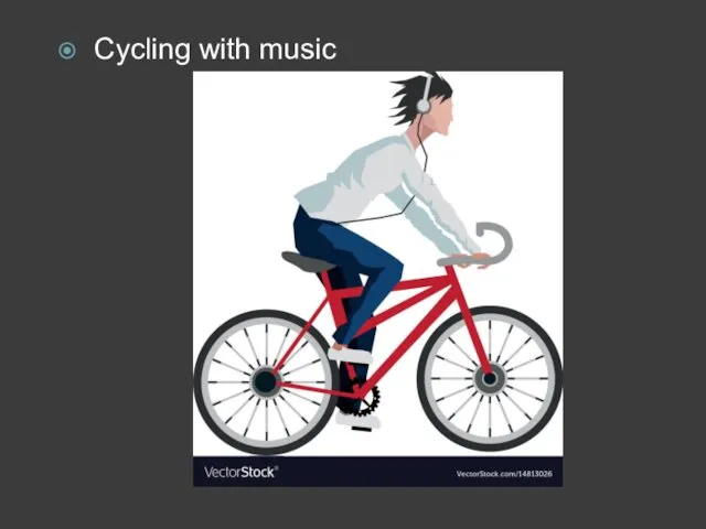 Cycling with music