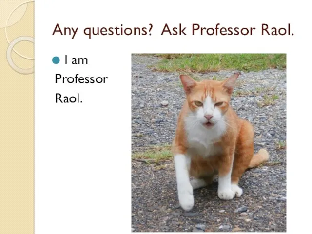 Any questions? Ask Professor Raol. I am Professor Raol.