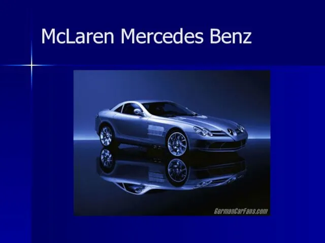 McLaren Mercedes Benz