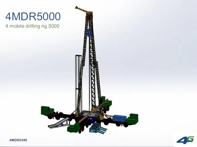 4MDR5000 4 mobile drilling rig 5000 4MDR5000