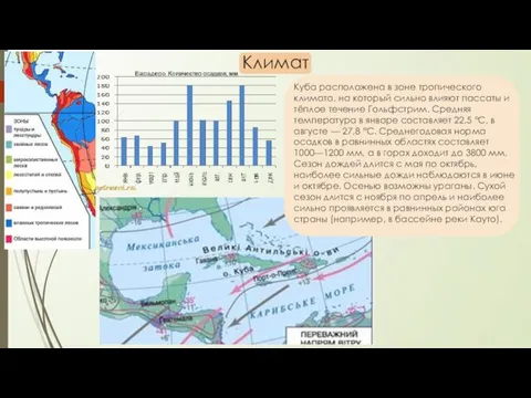 Климат Куба расположена в зоне тропического климата, на который сильно