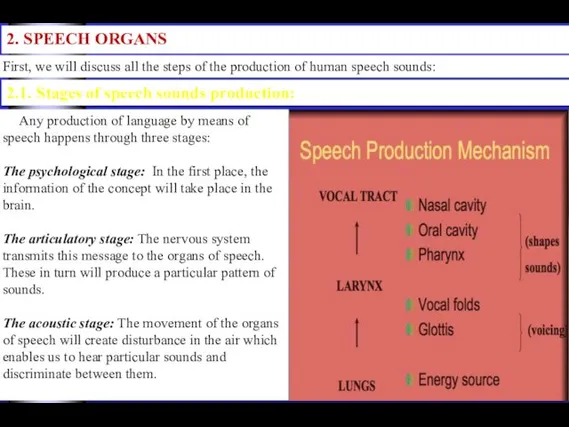 Any production of language by means of speech happens through