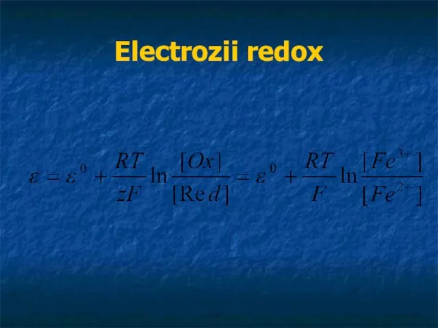 Electrozii redox