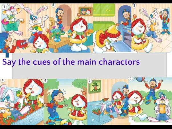 Say the cues of the main charactors