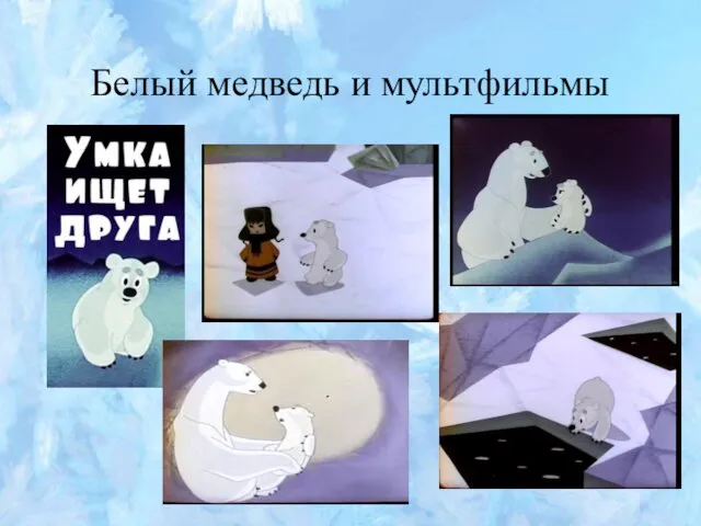 Белый медведь и мультфильмы