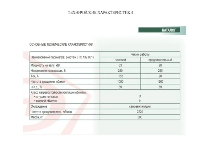 ТЕХНИЧЕСКИЕ ХАРАКТЕРИСТИКИ
