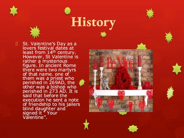 History St. Valentine’s Day as a lovers festival dates at