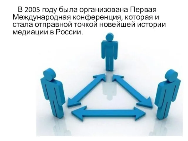 В 2005 году была организована Первая Международная конференция, которая и стала отправной точкой