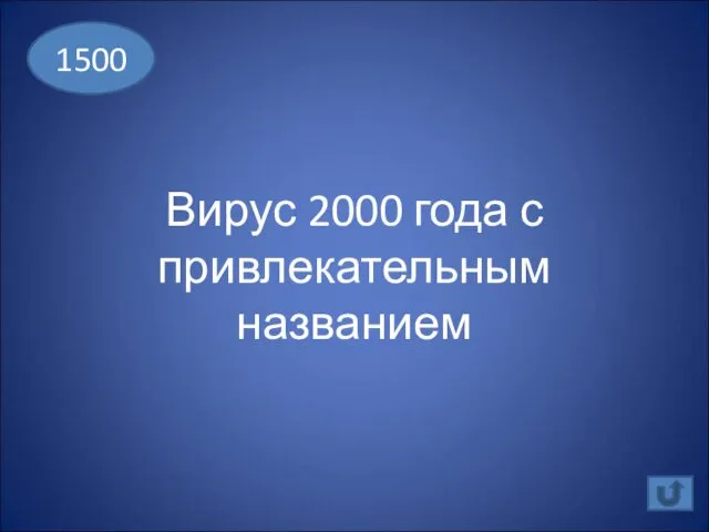 Вирус 2000 года с привлекательным названием 1500