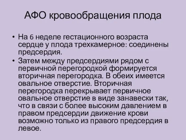 На 6 неделе гестационного возраста сердце у плода трехкамерное: соединены