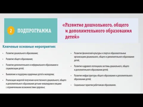 Государственная программа Российской Федерации "Развитие образования на 2013-2020 годы"