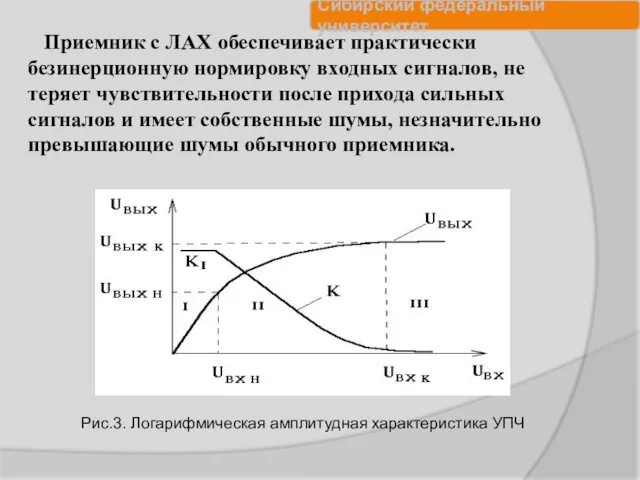 Приемник с ЛАХ обеспечивает практически безинерционную нормировку входных сигналов, не