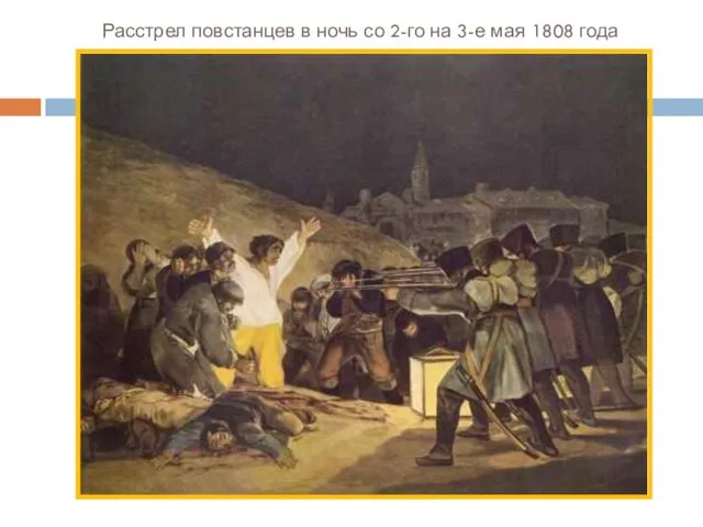 Расстрел повстанцев в ночь со 2-го на 3-е мая 1808 года