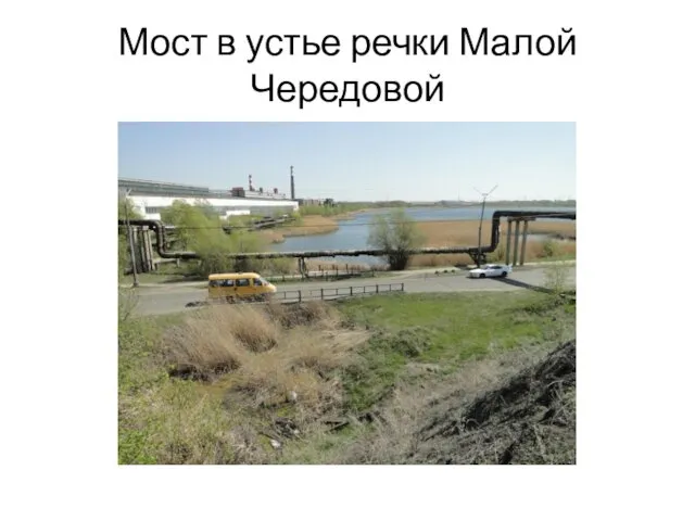 Мост в устье речки Малой Чередовой