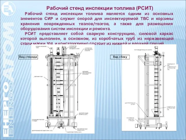 Рабочий стенд инспекции топлива (РСИТ) Рабочий стенд инспекции топлива является одним из основных