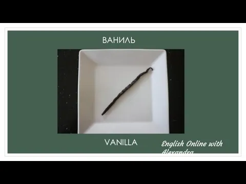 ВАНИЛЬ VANILLA English Online with Alexandra