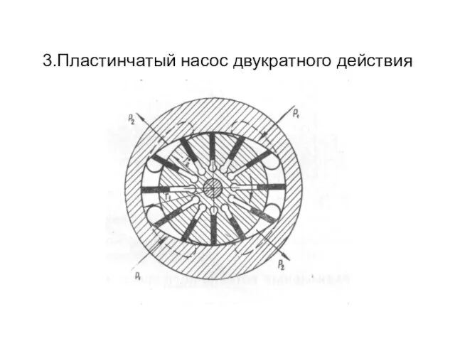 3.Пластинчатый насос двукратного действия