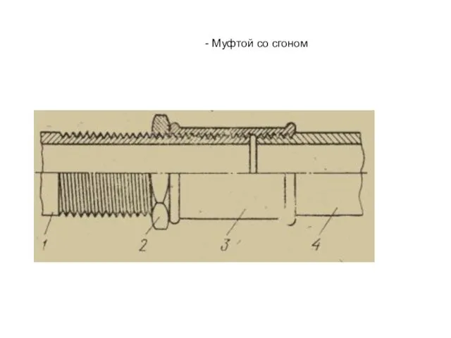 - Муфтой со сгоном