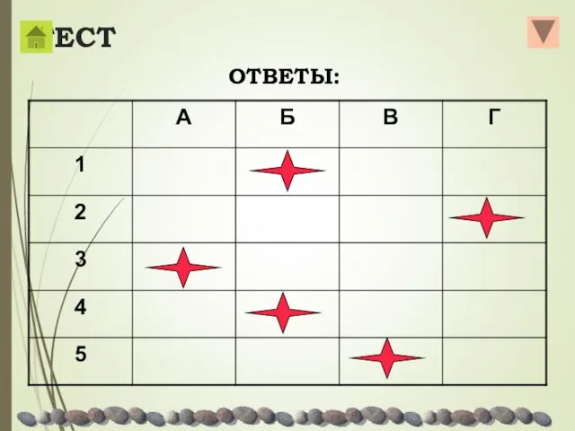 ТЕСТ ОТВЕТЫ: