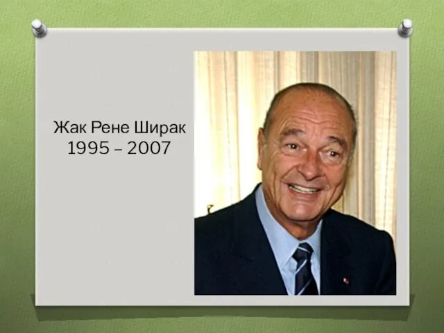Жак Рене Ширак 1995 – 2007