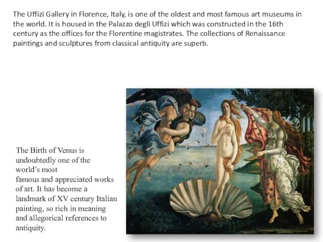 The Birth of Venus is undoubtedly one of the world’s