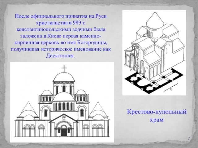 После официального принятия на Руси христианства в 989 г. константинопольскими
