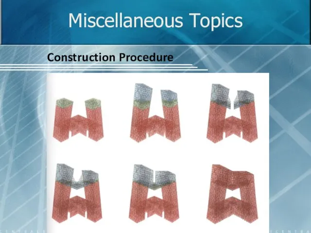 Miscellaneous Topics Construction Procedure