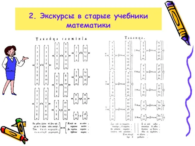 2. Экскурсы в старые учебники математики