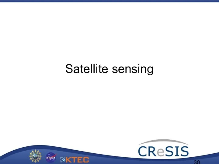 Satellite sensing