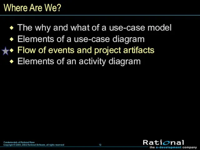 Where Are We? The why and what of a use-case