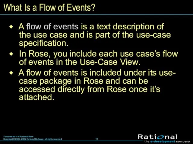 What Is a Flow of Events? A flow of events