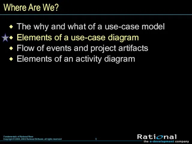 Where Are We? The why and what of a use-case