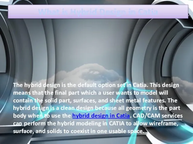 What is Hybrid Design in Catia The hybrid design is the default option