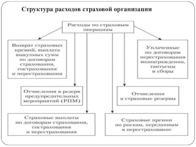 . Структура расходов страховой организации