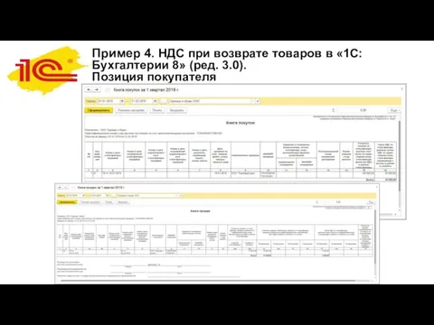 Пример 4. НДС при возврате товаров в «1С:Бухгалтерии 8» (ред. 3.0). Позиция покупателя