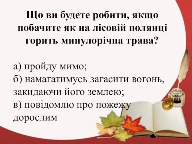 Що ви будете робити, якщо побачите як на лісовій полянці