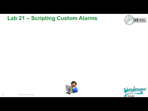 Lab 21 – Scripting Custom Alarms