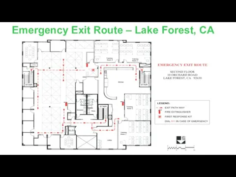 Emergency Exit Route – Lake Forest, CA