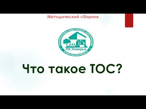 Что такое ТОС? Методический сборник