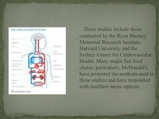 These studies include those conducted by the Ryan Mackey Memorial